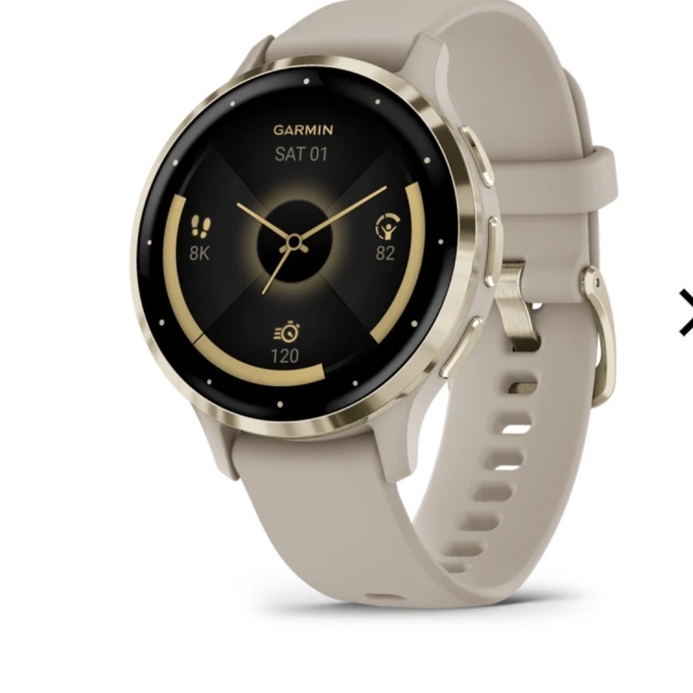 Garmin Tan Smartwatch with Elegant Design and Sporty Functionality VENU 3S